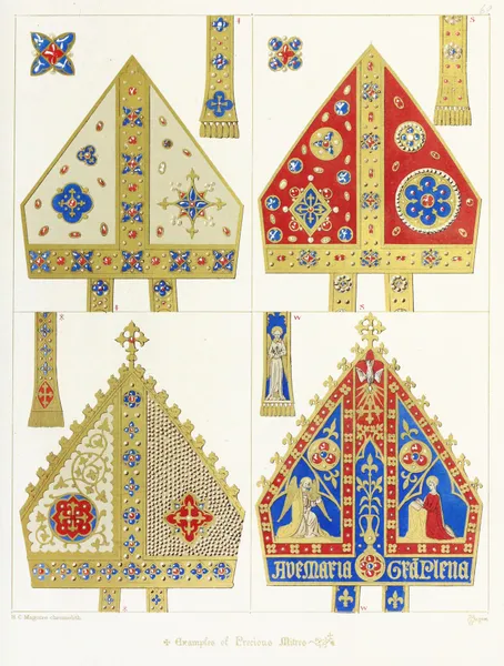 Four precious Mitres av Augustus Pugin