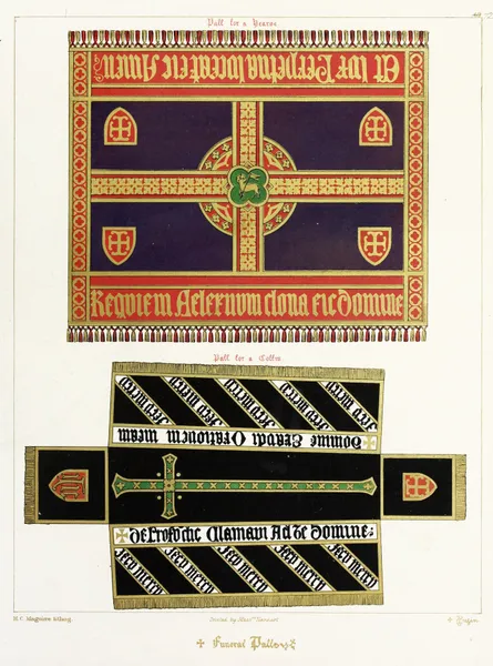 Funeral Palls for a Herse and a Coffin av Augustus Pugin