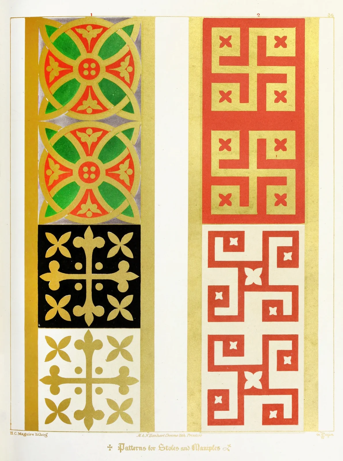 Patterns for Stoles and Maniples 2 av Augustus Pugin