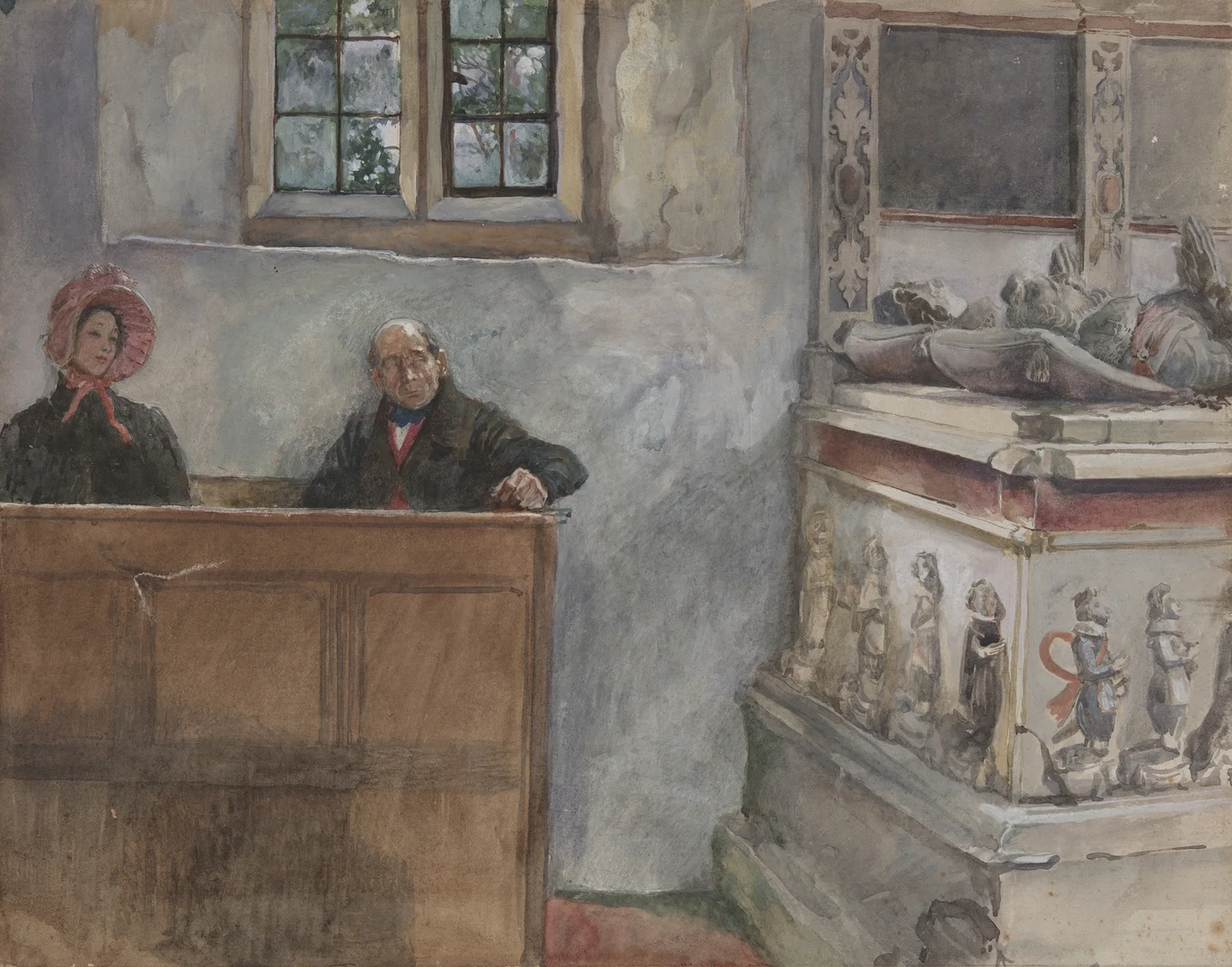In Church av Edwin Austin Abbey
