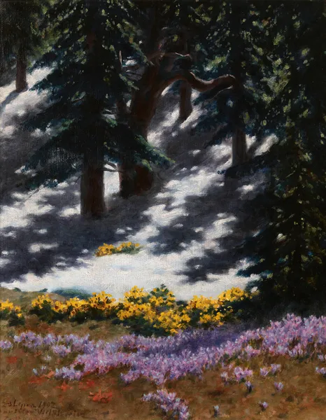 Crocuses and Marsh-Marigolds av Stanisław Witkiewicz