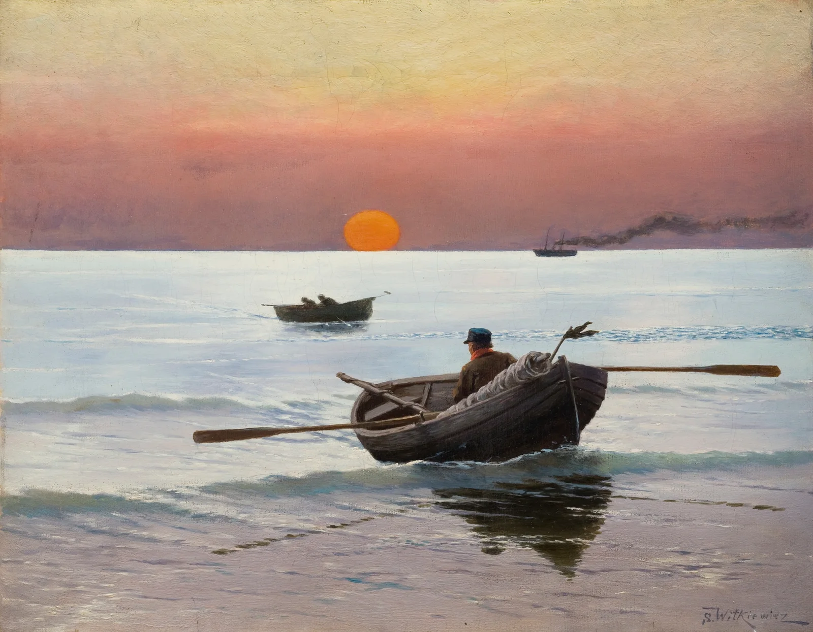 Sunset on the Sea av Stanisław Witkiewicz