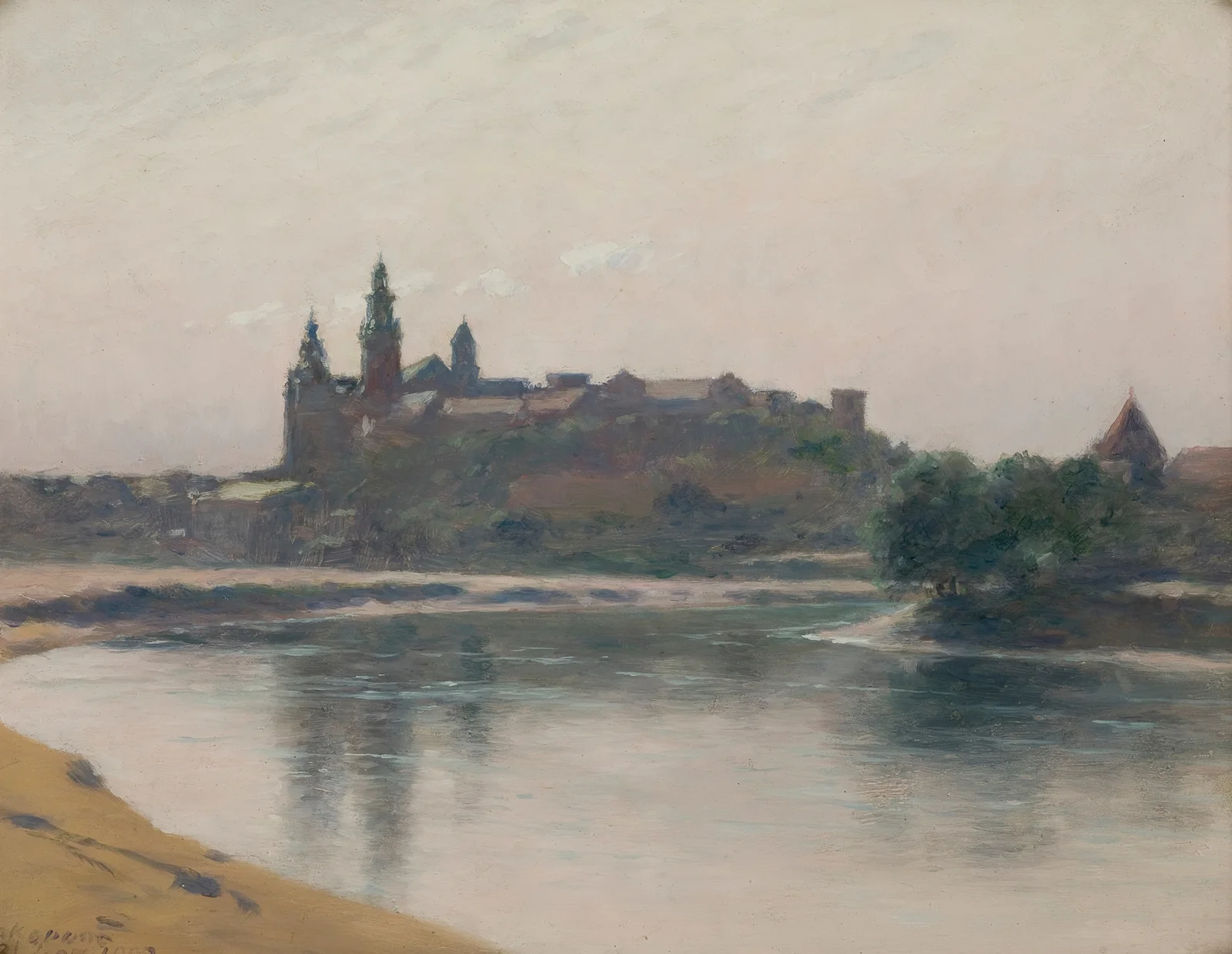 Wawel from the Vistula Side av Stanisław Witkiewicz