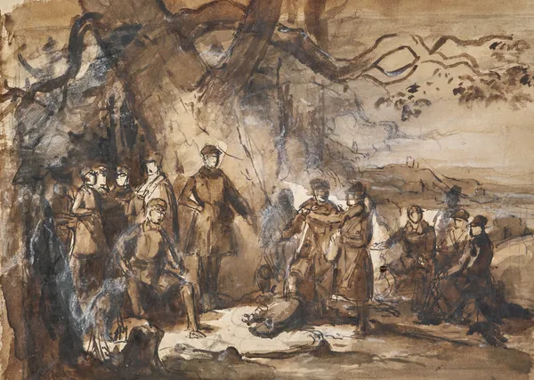Grand ducal hunting party, 1842 – nr 2 av Johann Baptist Kirner
