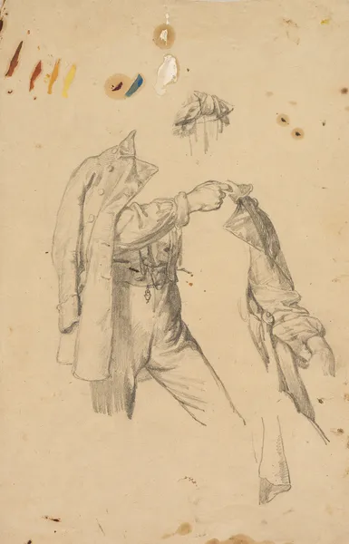 Studies of a Baden irregular – dog study av Johann Baptist Kirner