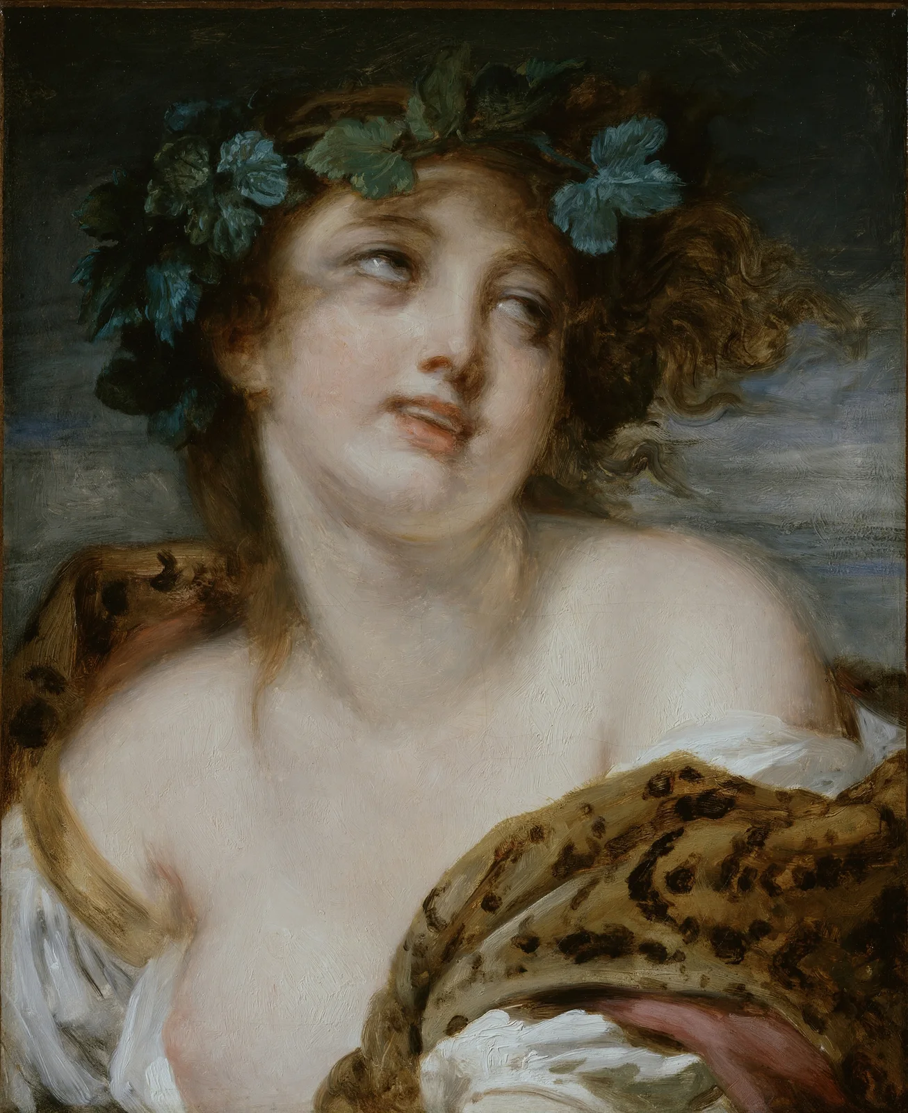 Bacchante (Probably 1780s) av Jean-Baptiste Greuze