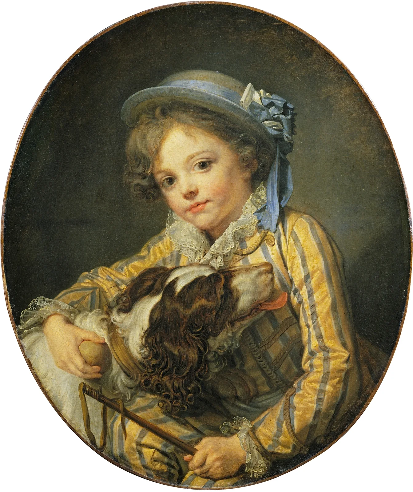 Boy with a Dog av Jean-Baptiste Greuze