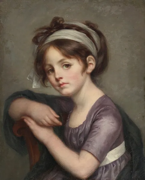 Portrait Of A Young Girl av Jean-Baptiste Greuze