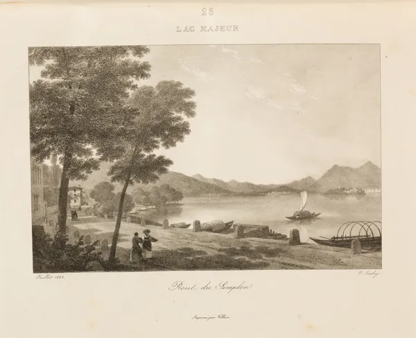 Lac Majeur, 1833 – nr 2 av Jean-Baptiste Isabey