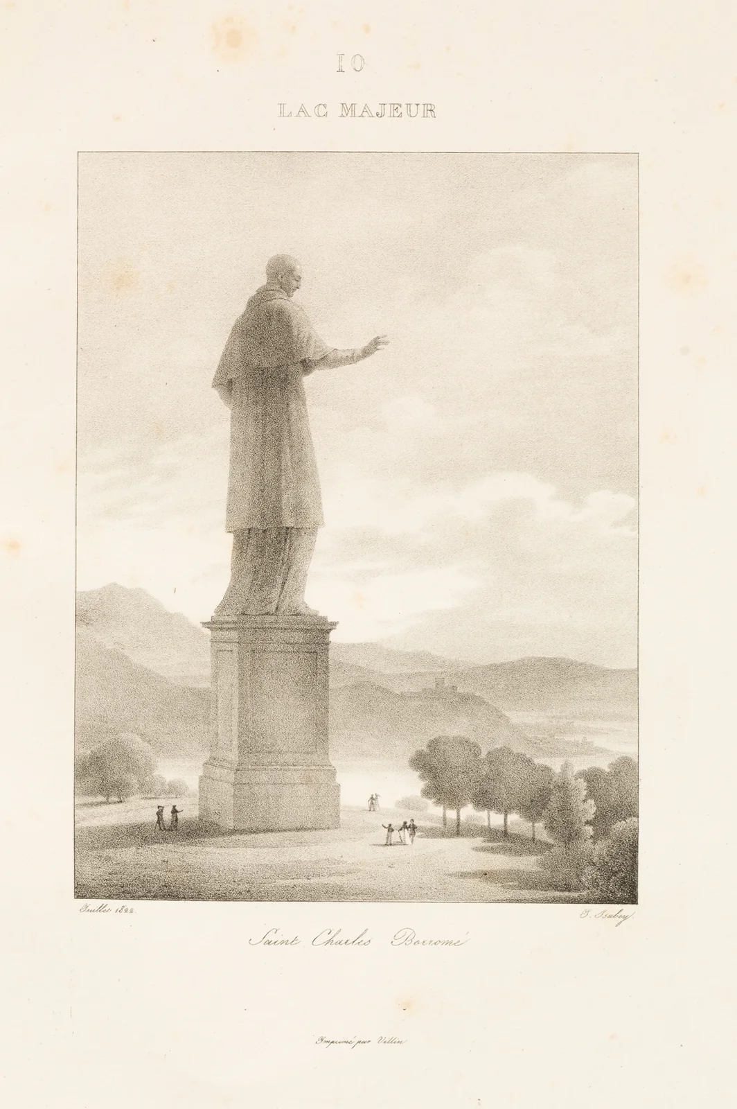 Lac Majeur, 1833 – nr 1 av Jean-Baptiste Isabey