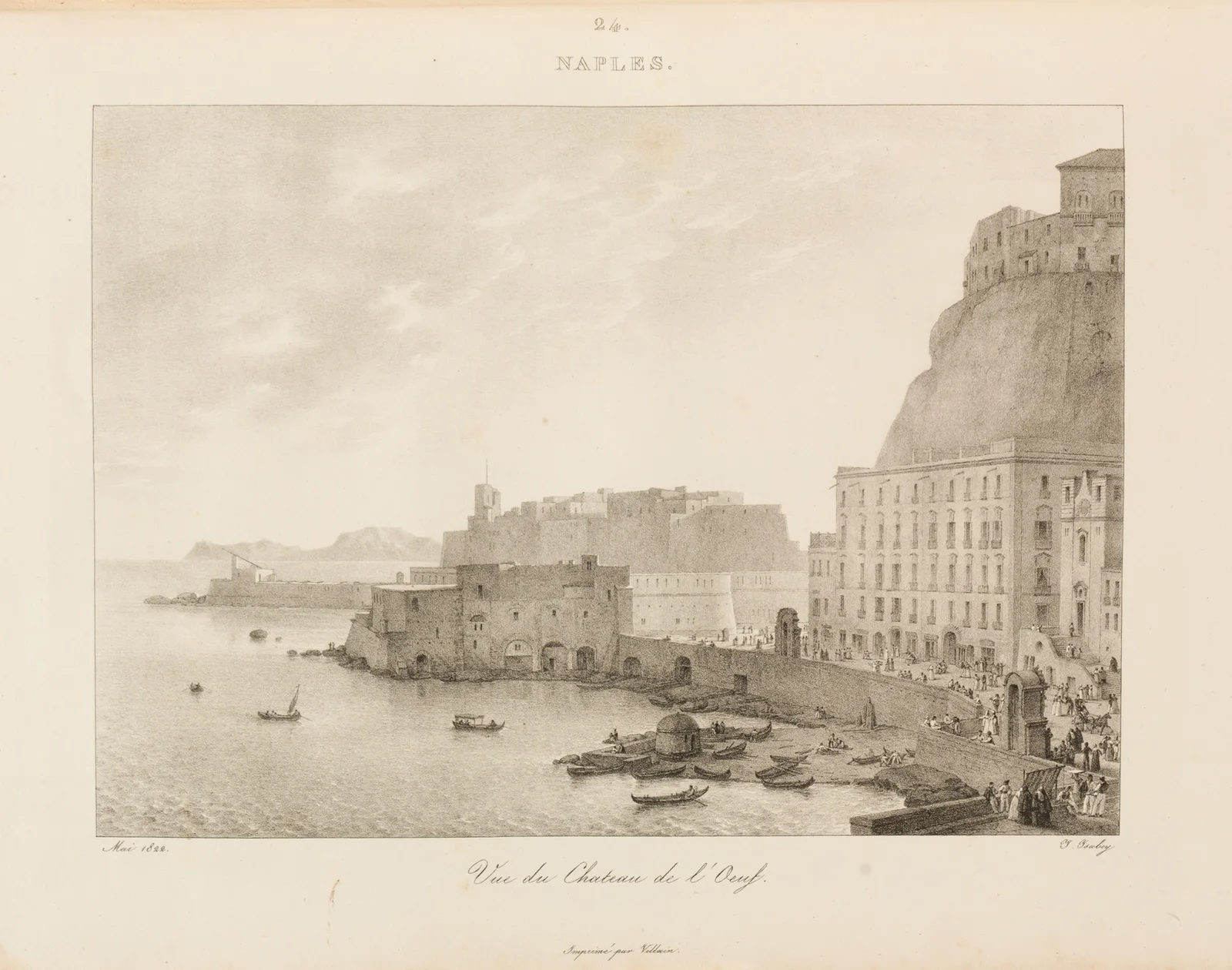 Naples av Jean-Baptiste Isabey
