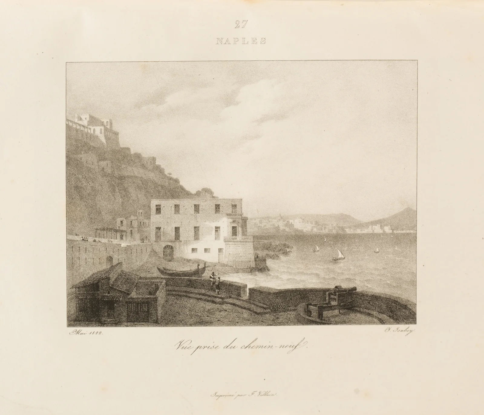 Naples av Jean-Baptiste Isabey