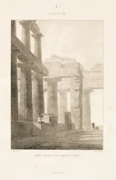 Pestum av Jean-Baptiste Isabey