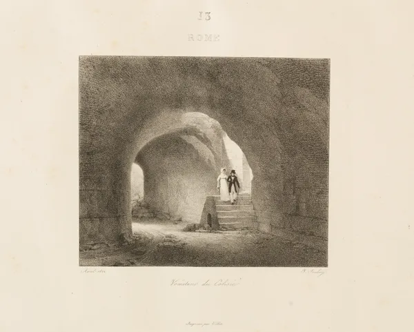 Rome, 1833 – nr 3 av Jean-Baptiste Isabey