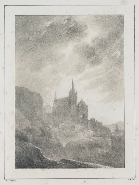 The Cathedral av Jean-Baptiste Isabey