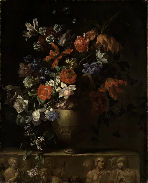 Blumenstillleben in Vase. – nr 1 av Jean-Baptiste Monnoyer