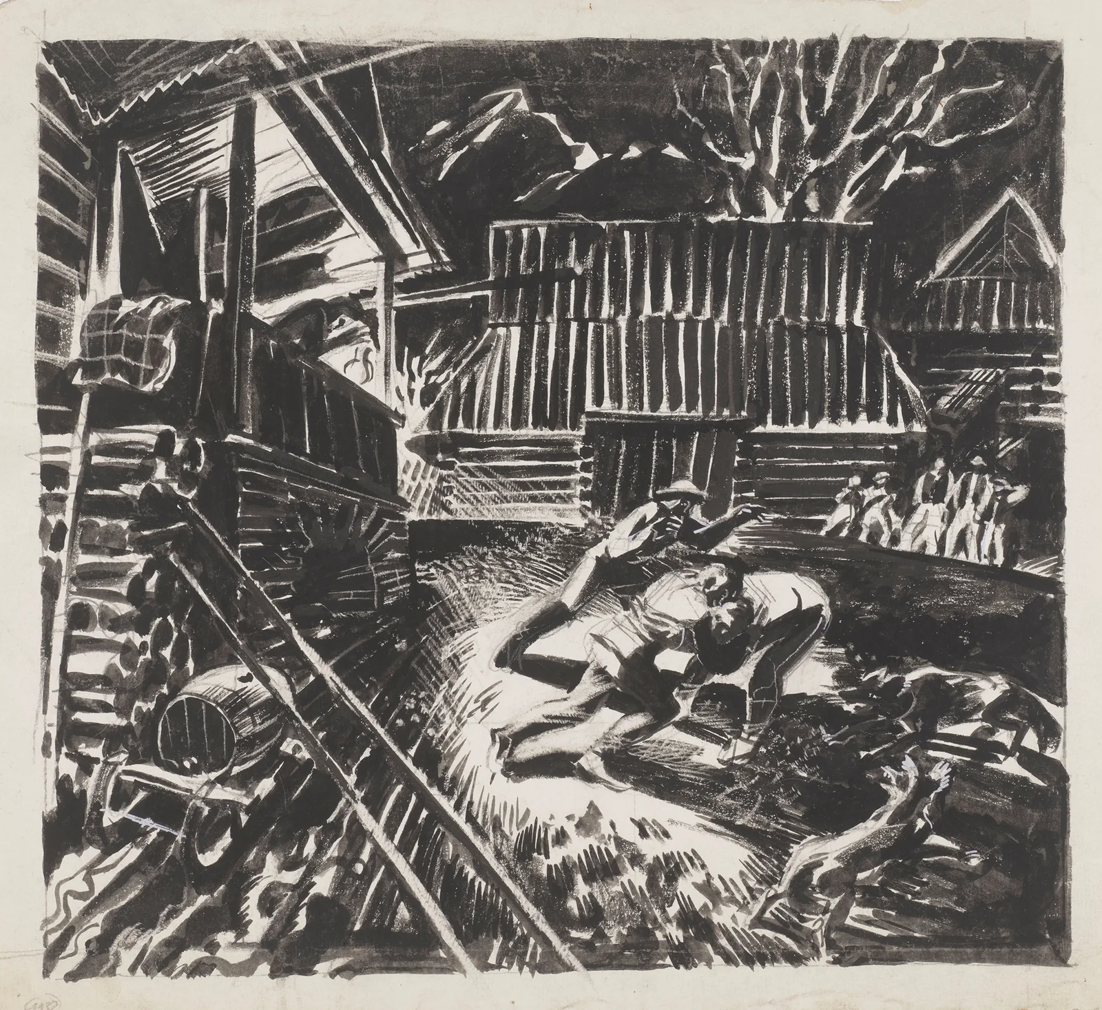 Zagroda góralska av Edmund Bartłomiejczyk