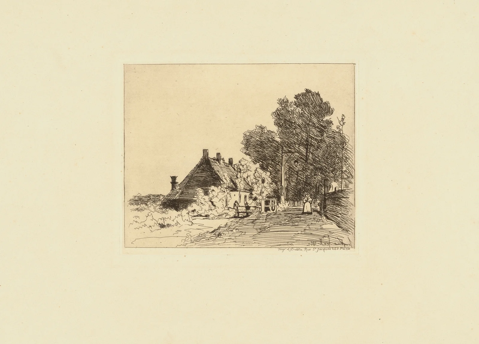 La Nourrice av Johan Barthold Jongkind