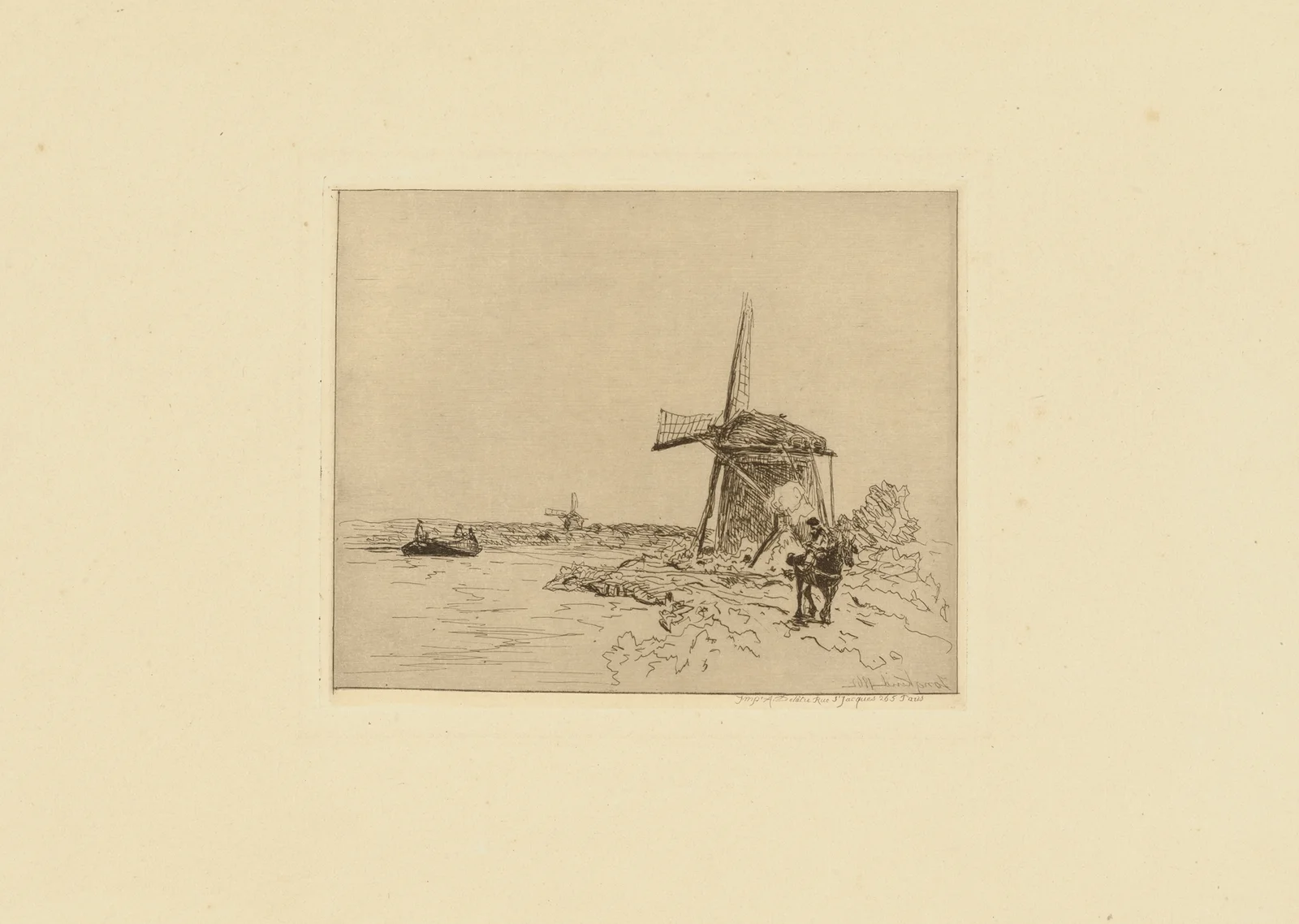 Le Chemin de Halage av Johan Barthold Jongkind