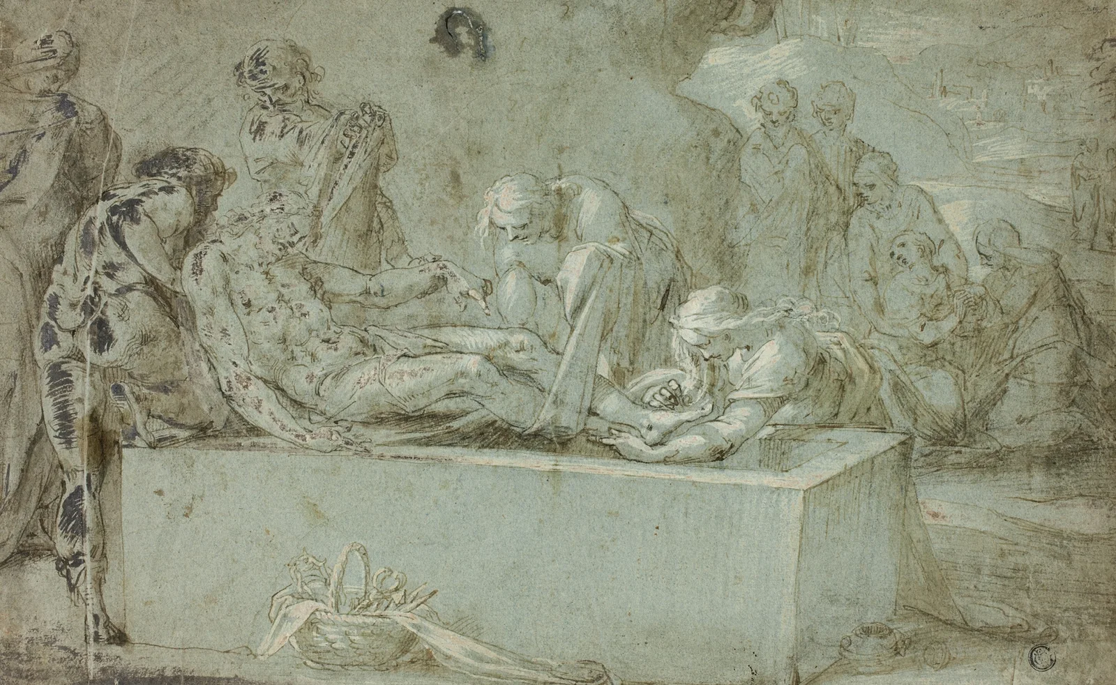 Entombment av Bartholomaeus Spranger