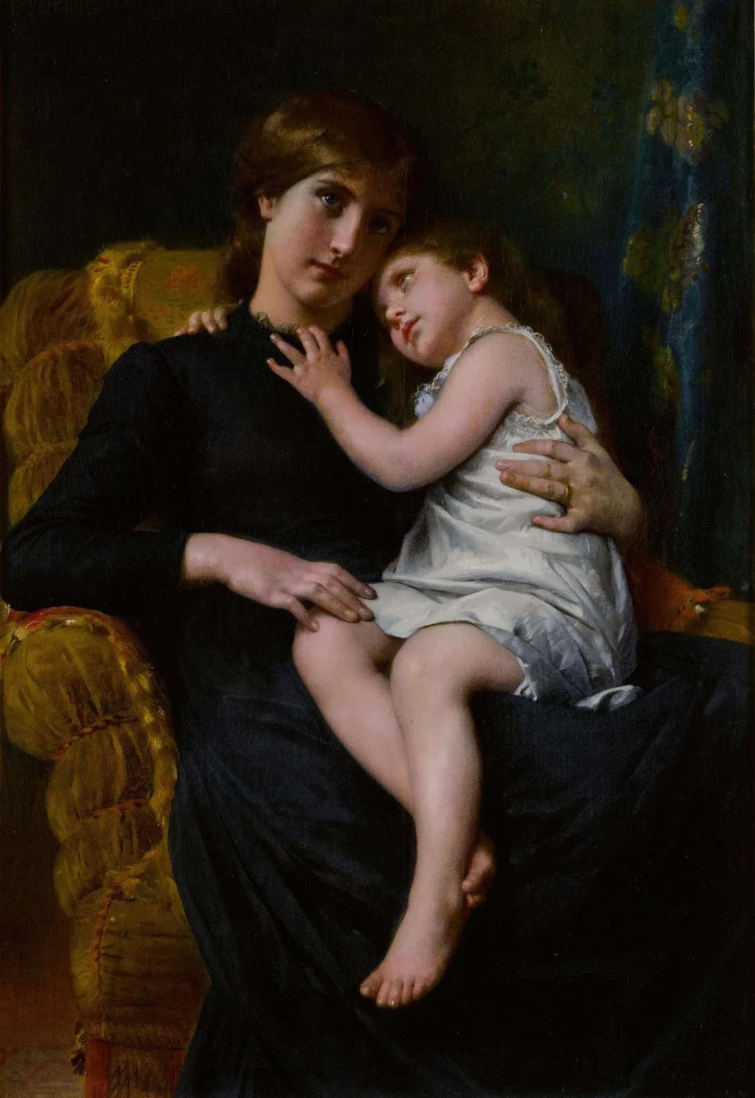 A Warm Embrace av Léon-Jean-Basile Perrault