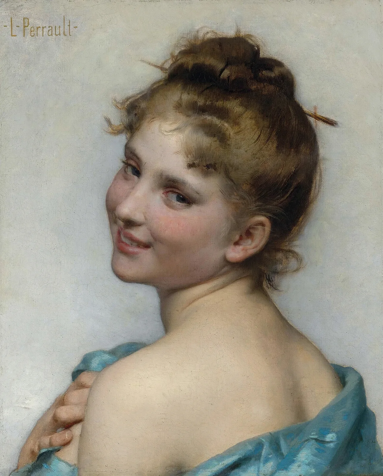 A Young Beauty av Léon-Jean-Basile Perrault