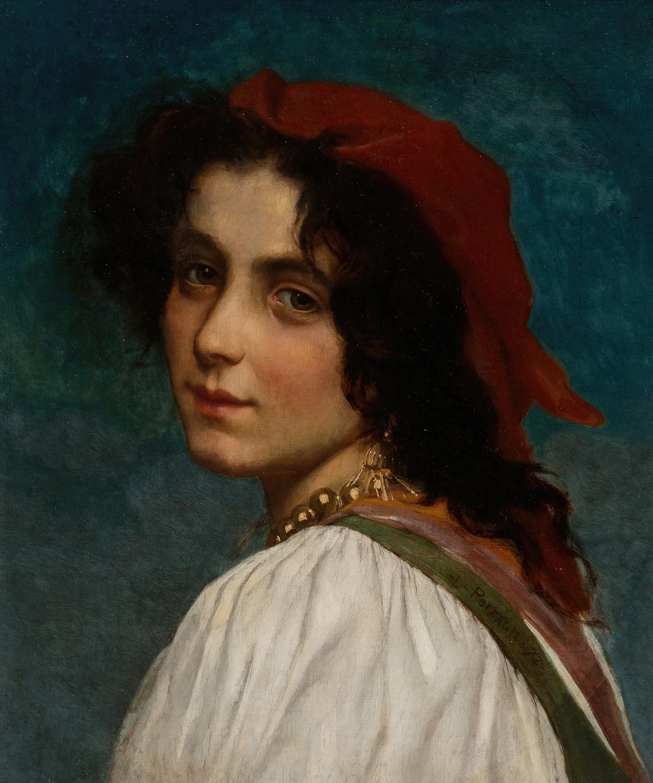 Jeaune fille av Léon-Jean-Basile Perrault