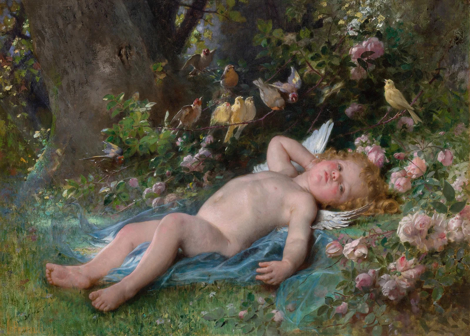 Le réveil de l’amour av Léon-Jean-Basile Perrault