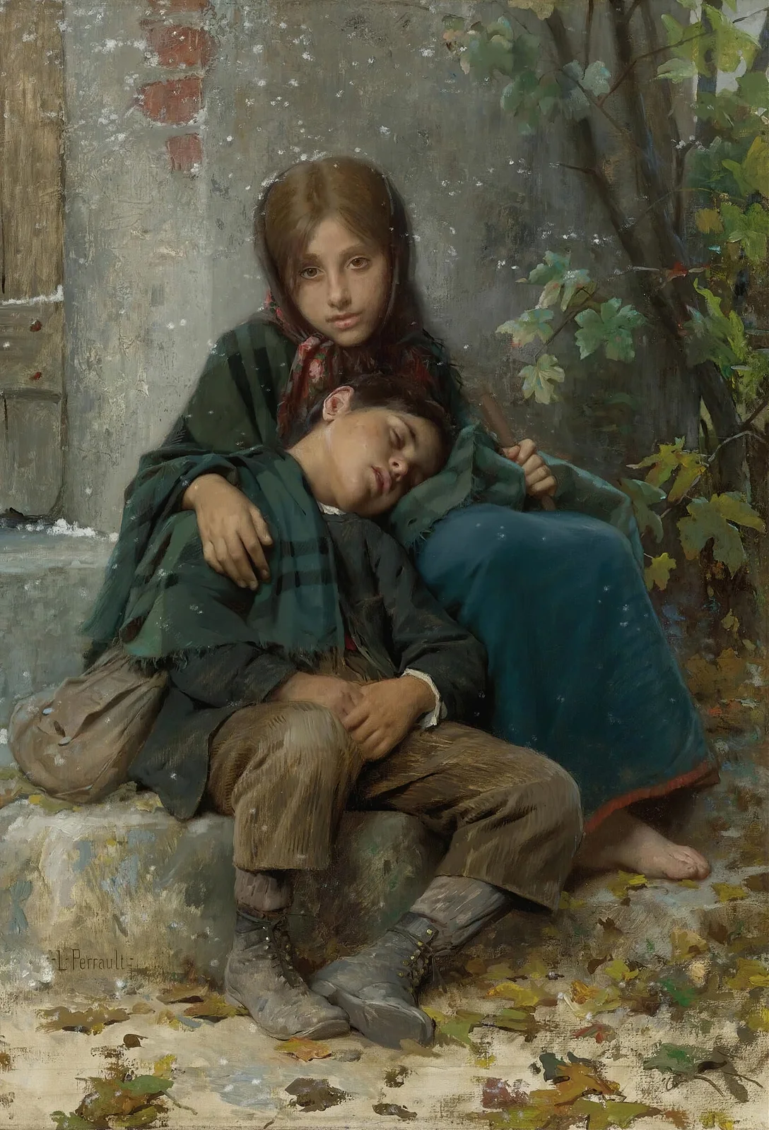 Out In The Cold av Léon-Jean-Basile Perrault