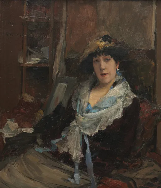 Marie Samary of the Odéon Theater av Jules Bastien-Lepage