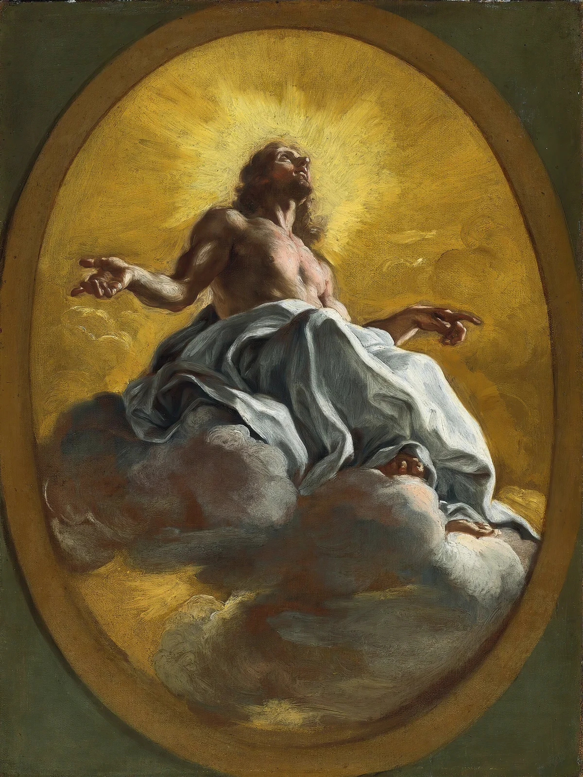 Christ In Glory av Giovanni Battista Gaulli