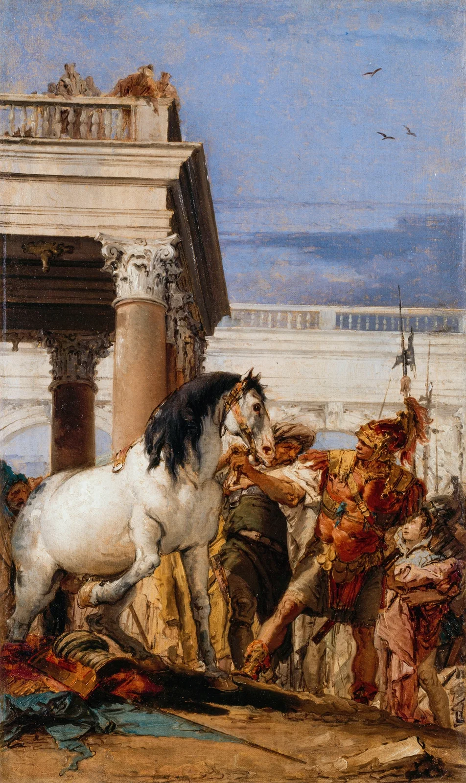 Alexandre et Bucéphale av Giovanni Battista Tiepolo