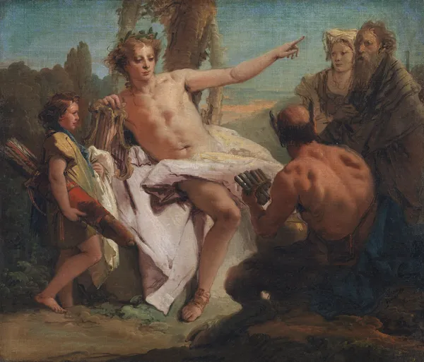 Apollo and Marsyas av Giovanni Battista Tiepolo