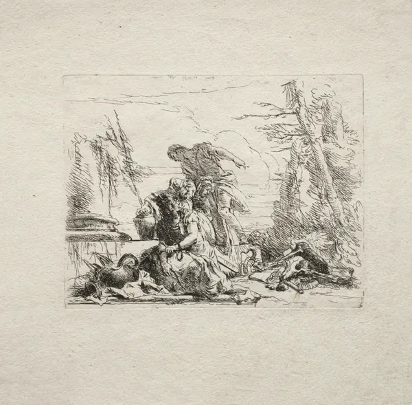 The Woman in Handcuffs av Giovanni Battista Tiepolo
