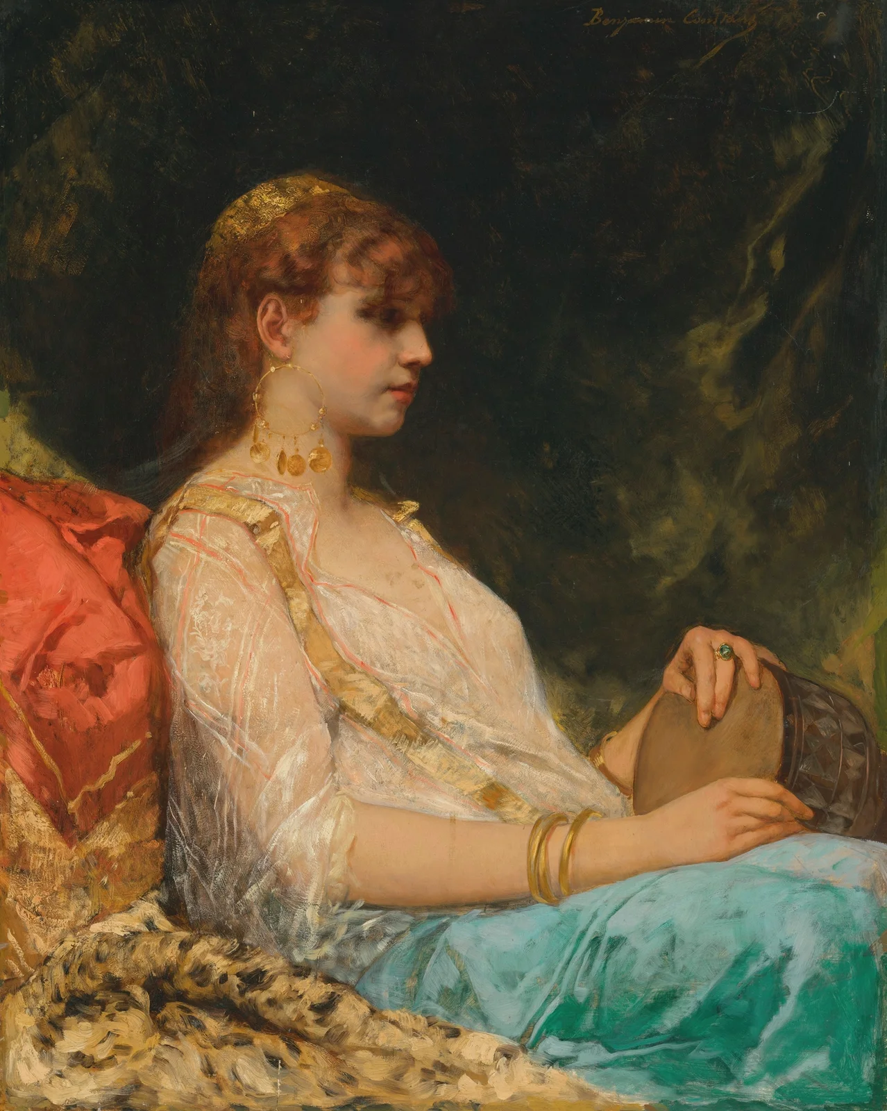 L’Orientale au Tambour av Jean-Joseph-Benjamin Constant