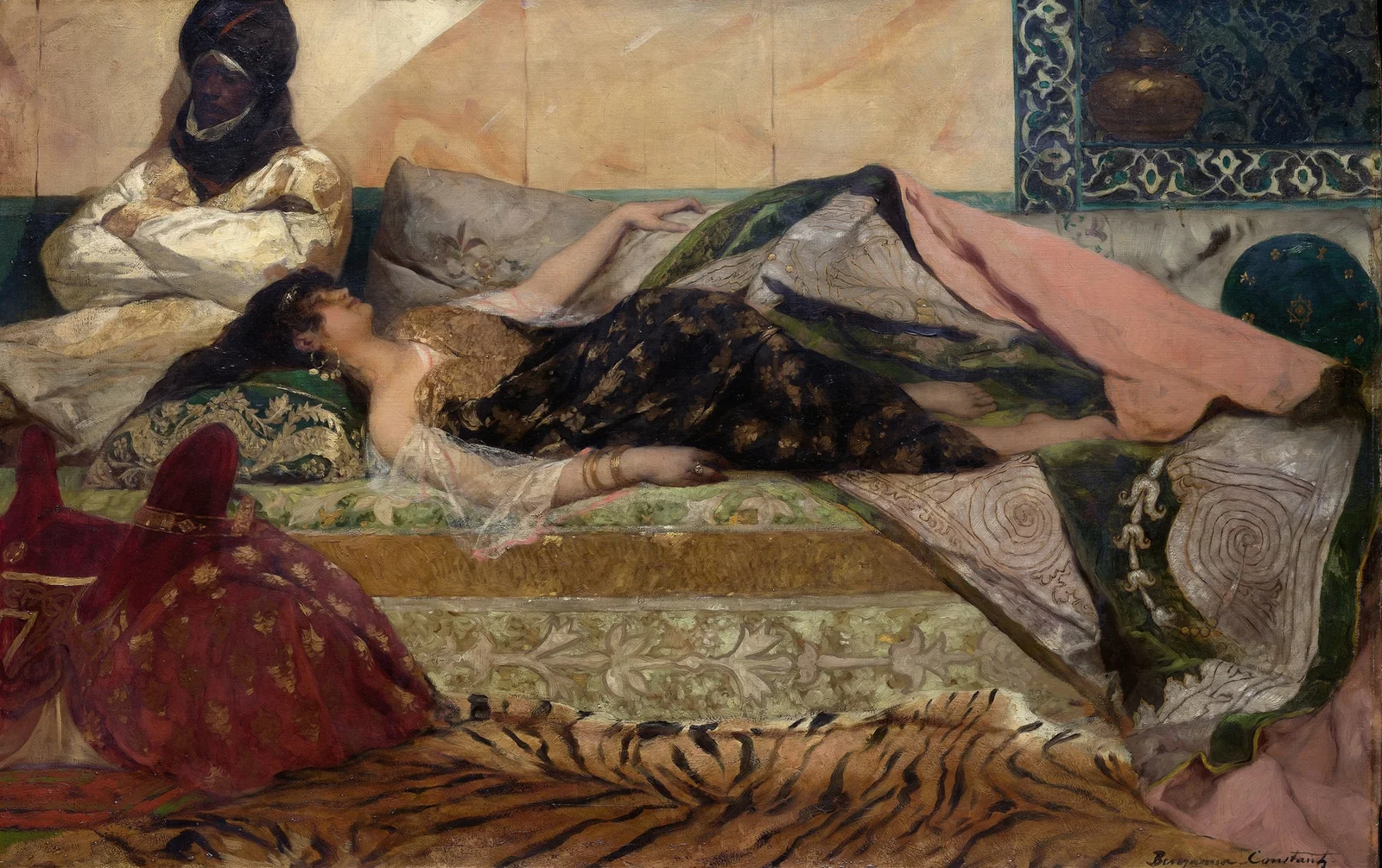 Odalisque av Jean-Joseph-Benjamin Constant