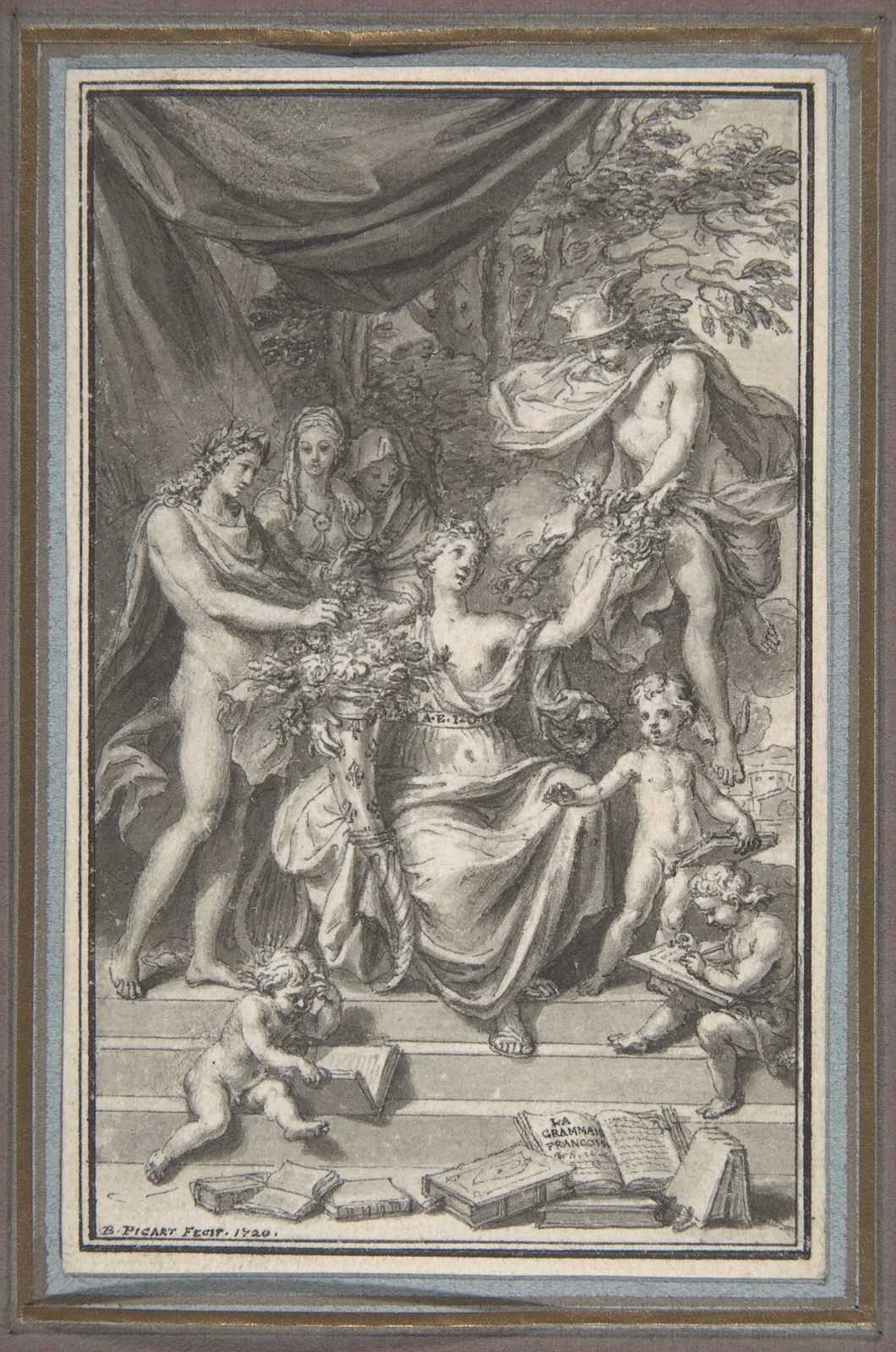 Design for a Frontispiece av Bernard Picart