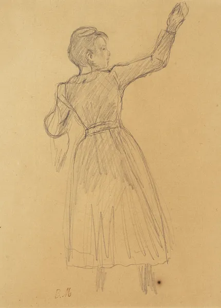 Étude pour ‘La cueillette des orange’ av Berthe Morisot