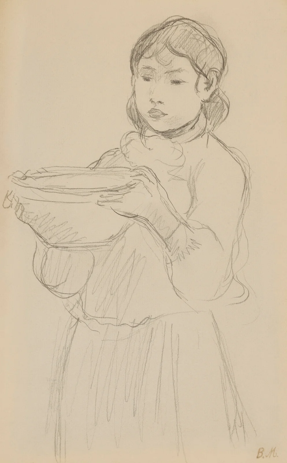 La jatte de lait av Berthe Morisot