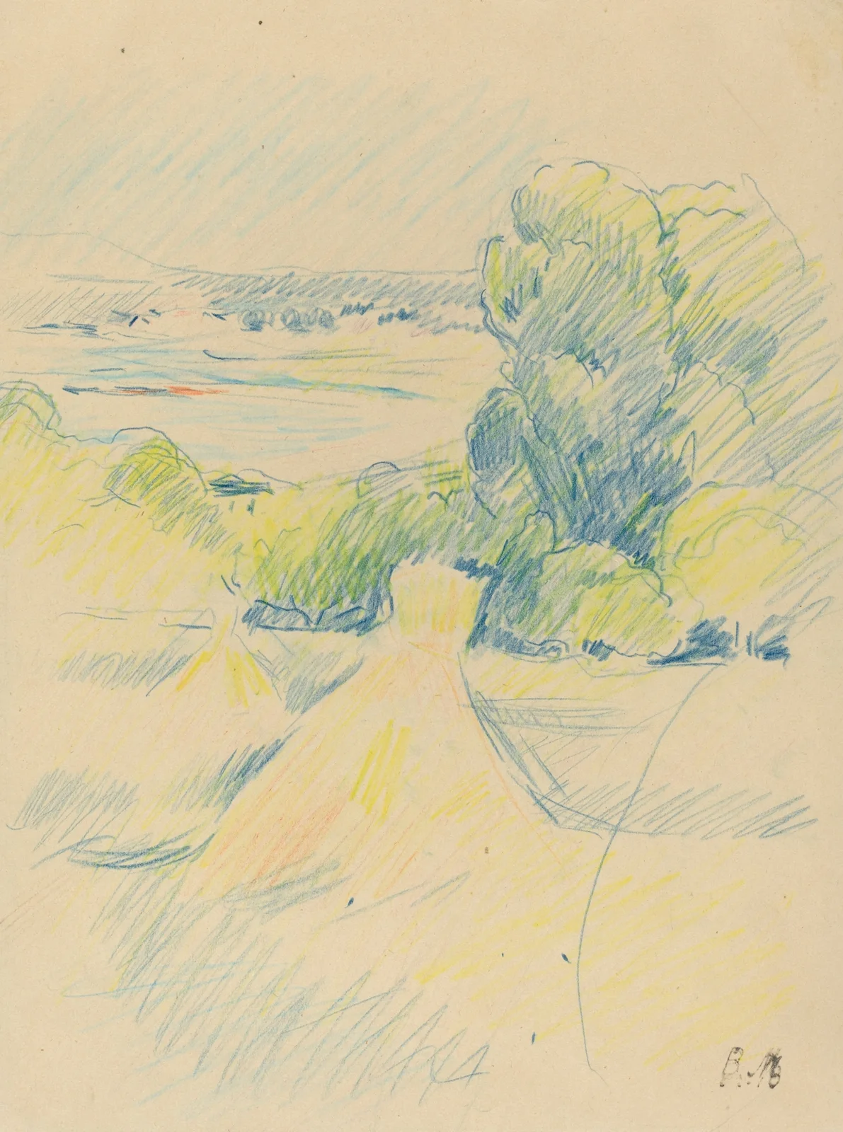 Landscape av Berthe Morisot