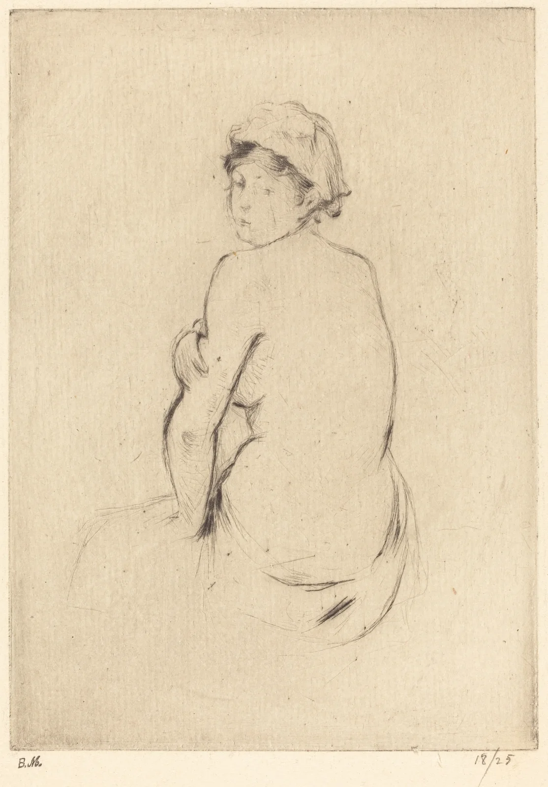 Nude av Berthe Morisot