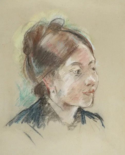 Portrait de Mademoiselle Labillois av Berthe Morisot