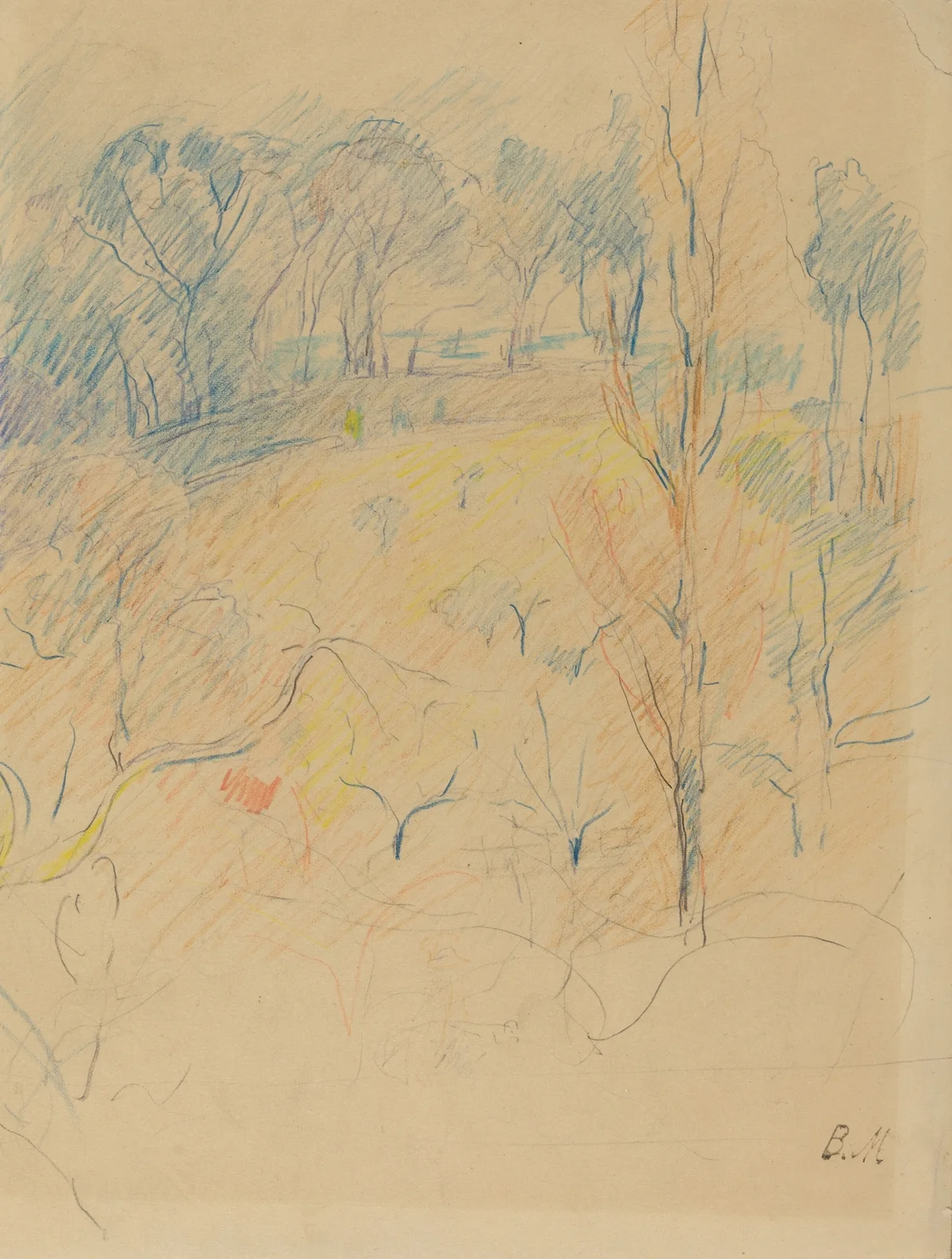Spring Landscape av Berthe Morisot
