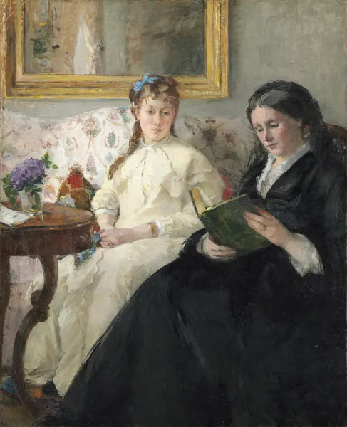 The Mother and Sister of the Artist av Berthe Morisot