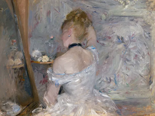 Woman at Her Toilette av Berthe Morisot