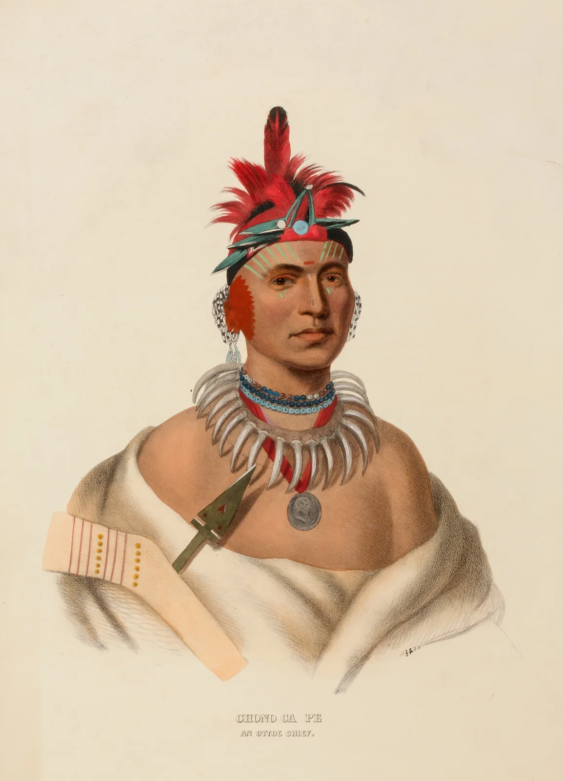 Chono Ca Pe. An Ottoe Chief av Charles Bird King