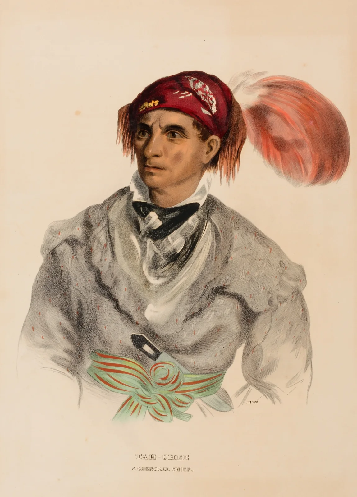 Tah-Chee (Dutch), A Cherokee Chief av Charles Bird King