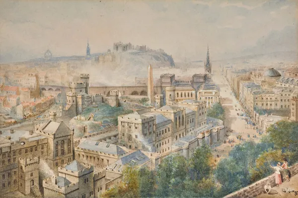 Edinburgh From Calton Hill av Myles Birket Foster