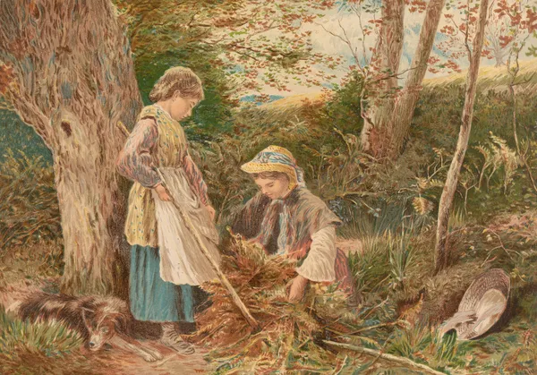 Gathering Bracken av Myles Birket Foster