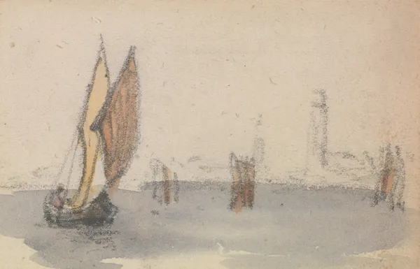 One of a Group of Three Studies on the Venetian Logoon.. – nr 3 av Myles Birket Foster